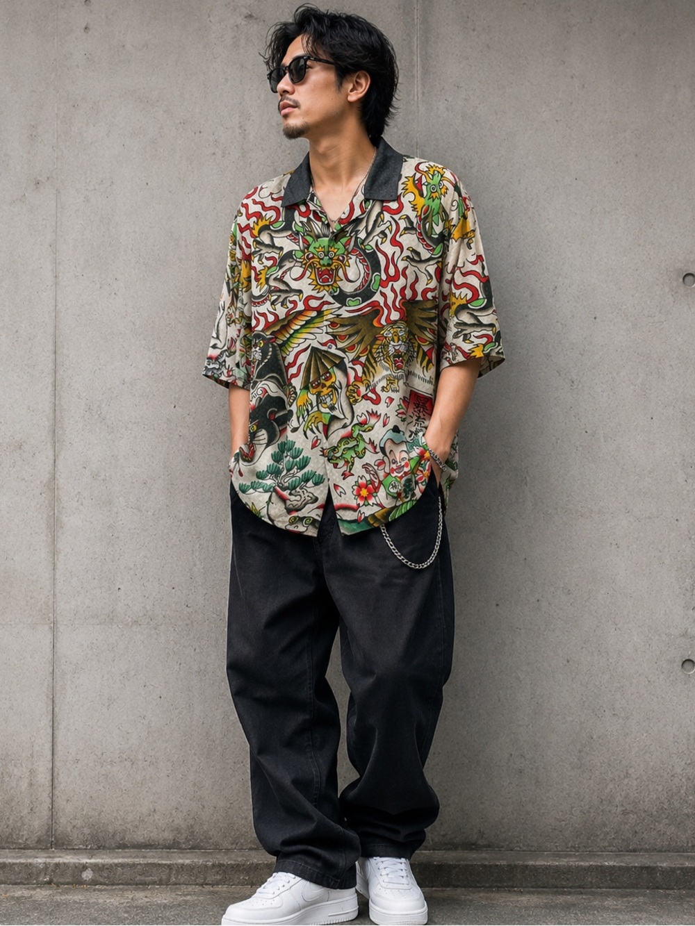 Volcom Men’s Unique Shirt Yusuke Hamamoto Graphic Art XXL